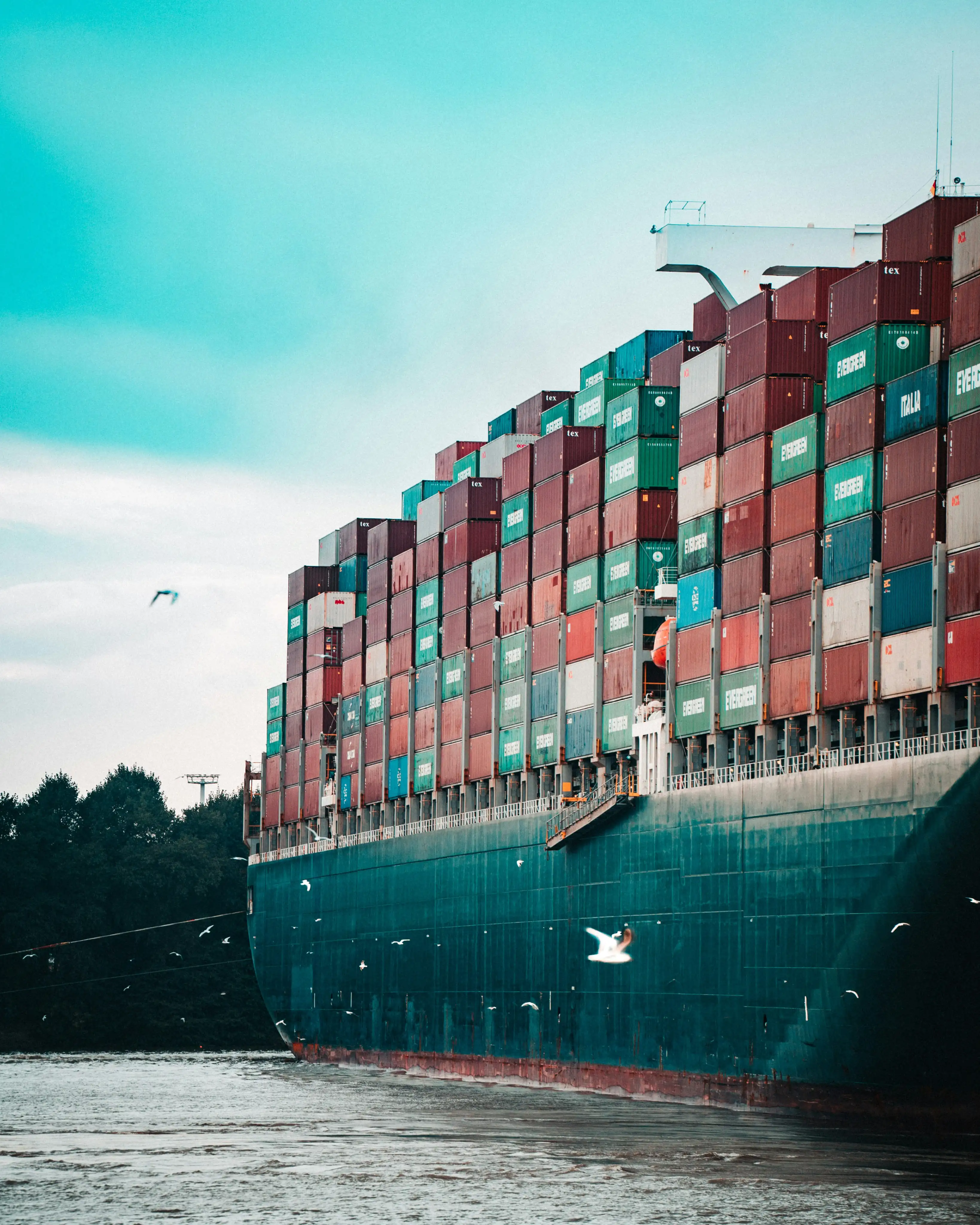 Logistics Container Ship 